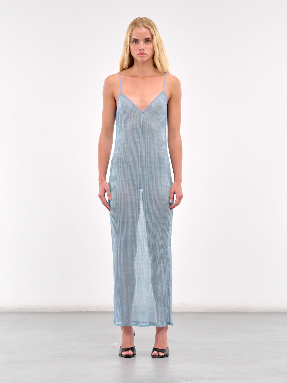 Knit Maxi Dress (#003186-180-AQUAMARINE)