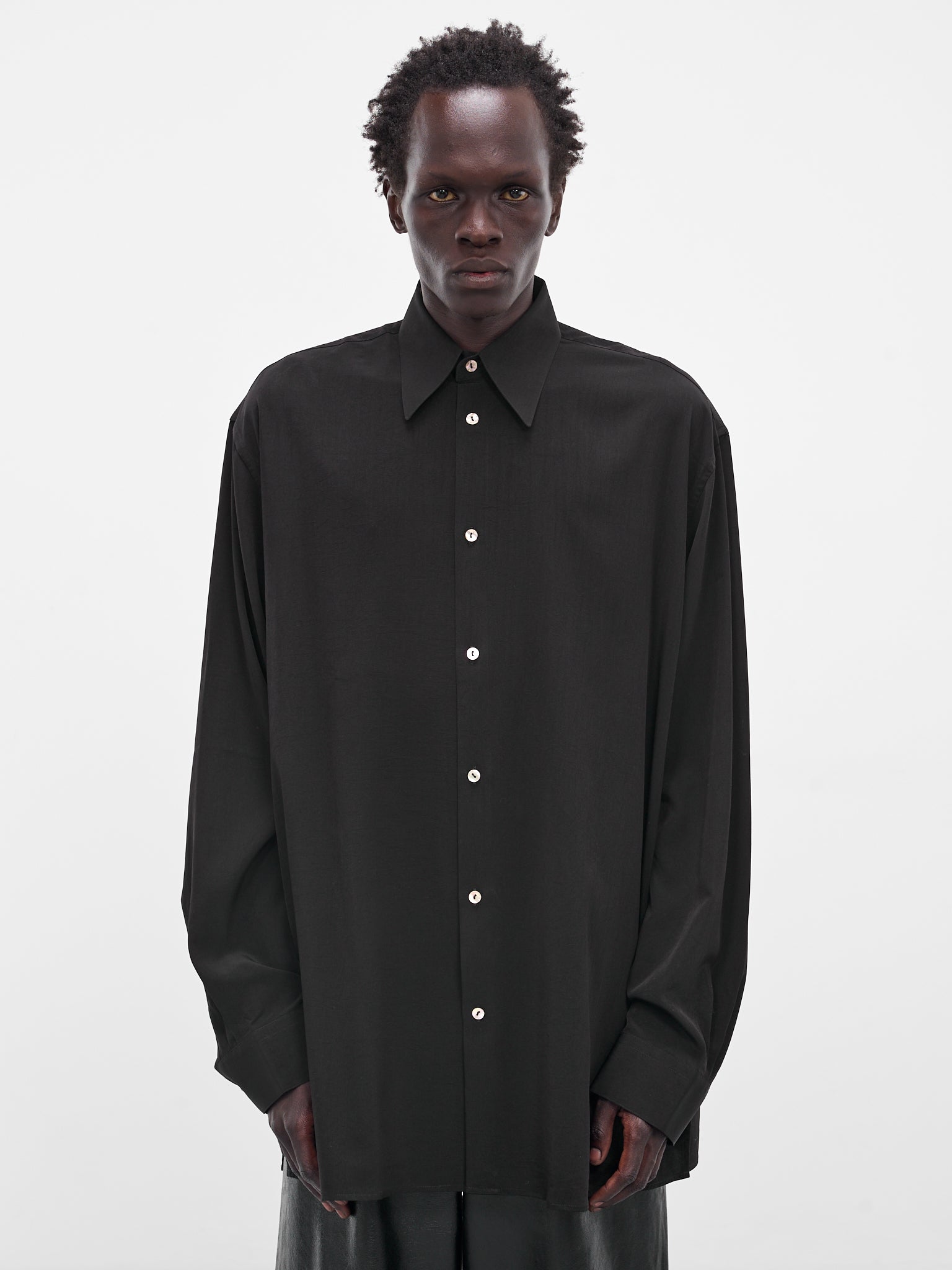 Black Classic Button-Up Shirt (005-03B-BLACK)