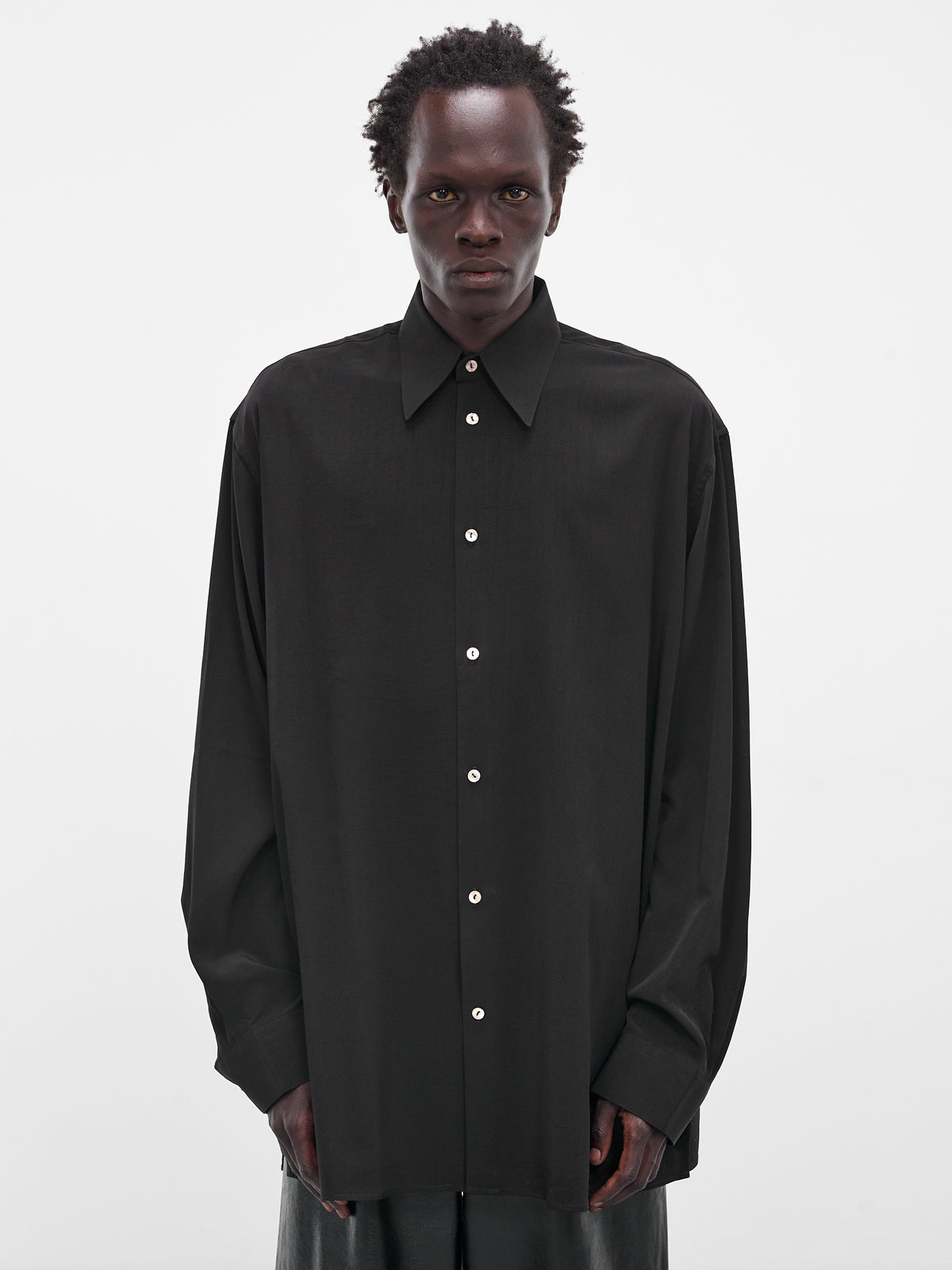 Black Classic Button-Up Shirt (005-03B-BLACK)
