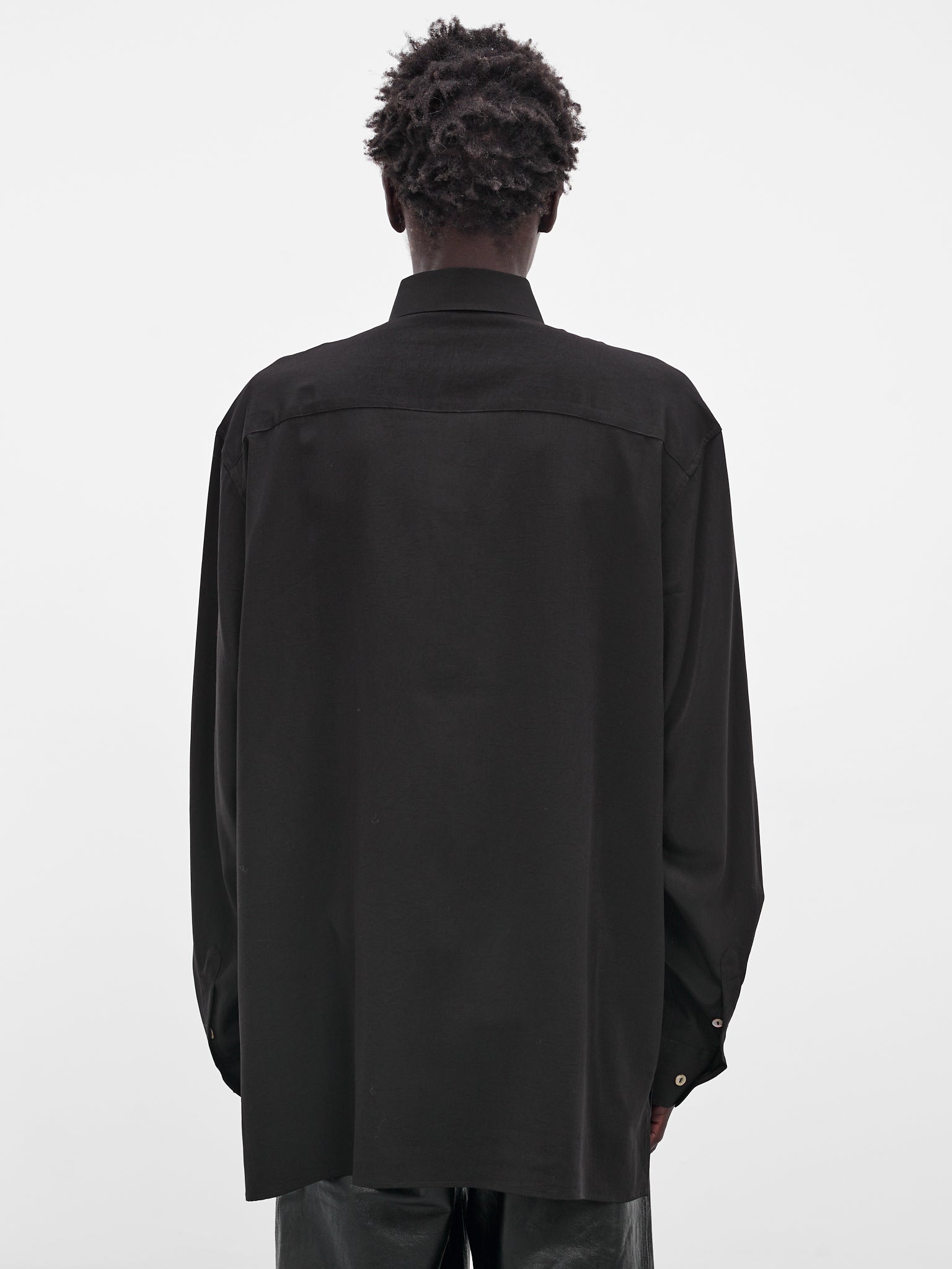 Black Classic Button-Up Shirt (005-03B-BLACK)