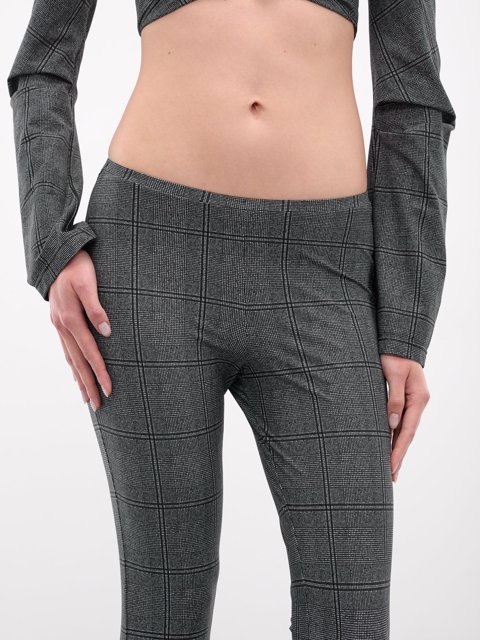 Gray Glen Check Capri Pants (#005098-233-GC-GLEN-CHECK)
