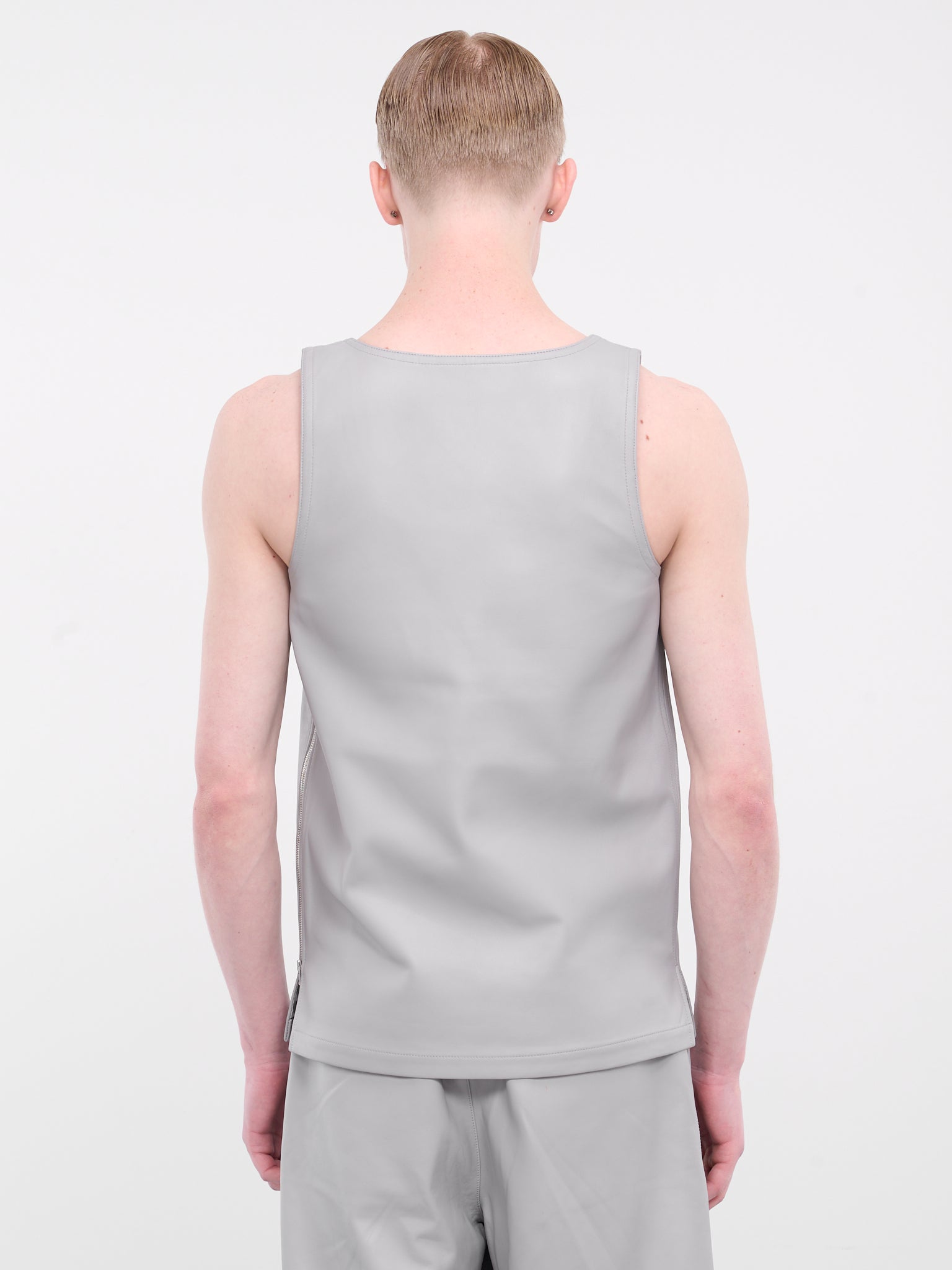 Leather Tank Top (006-06G-GREY)