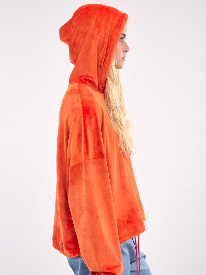 Boxy Hoodie (#007023-204-BLOOD-ORANGE)