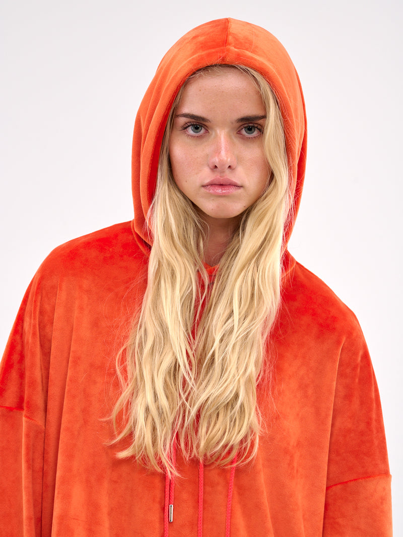 Boxy Hoodie (#007023-204-BLOOD-ORANGE)