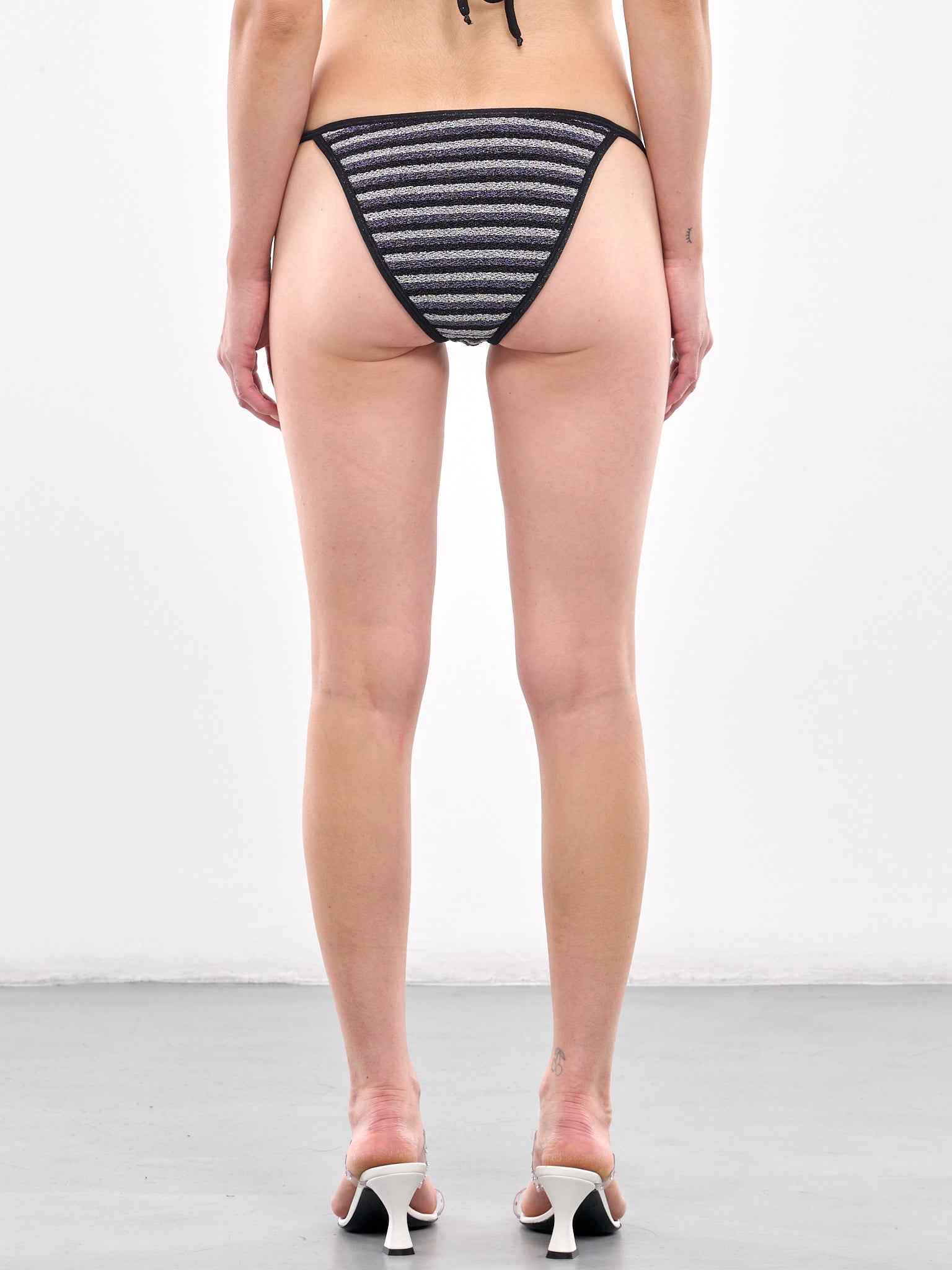 Stripe Bikini Bottom (008041-205-METALLIC-STRIPES)