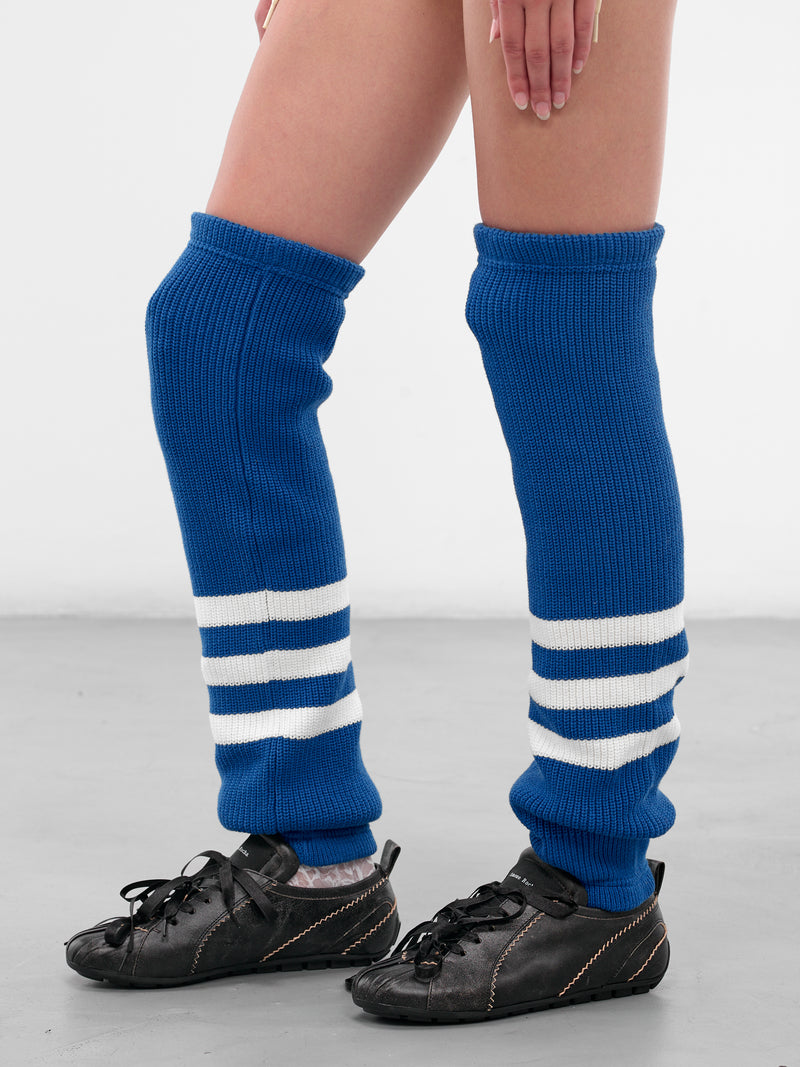 Blue Striped Hockey Rib Warmers (00AC05-BLUE)