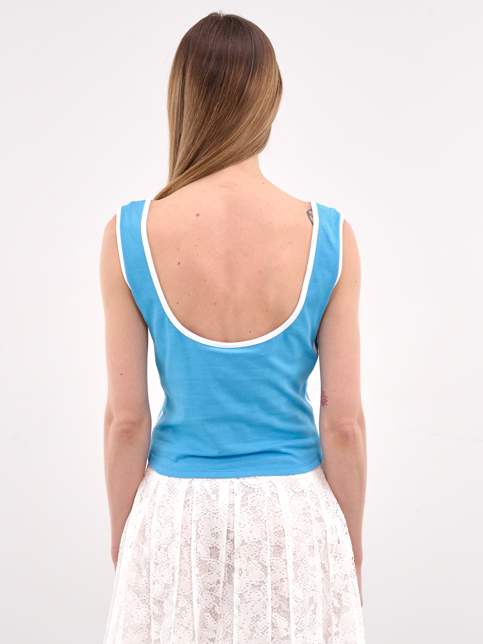 Lace-Up Tank Top (00T33-BLUE)