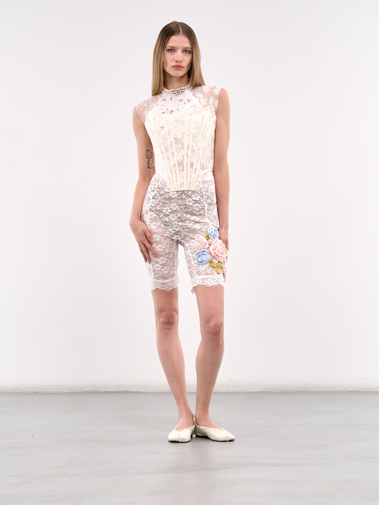 Patchwork Lace Top (00T34-WHITE)
