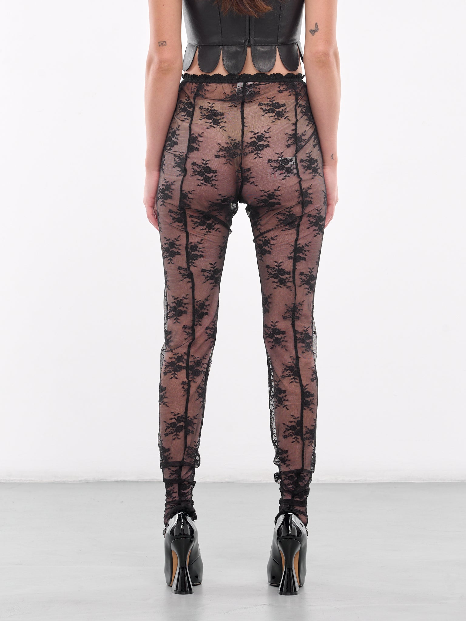 Lace Leggings (00TR08BK-BLACK)