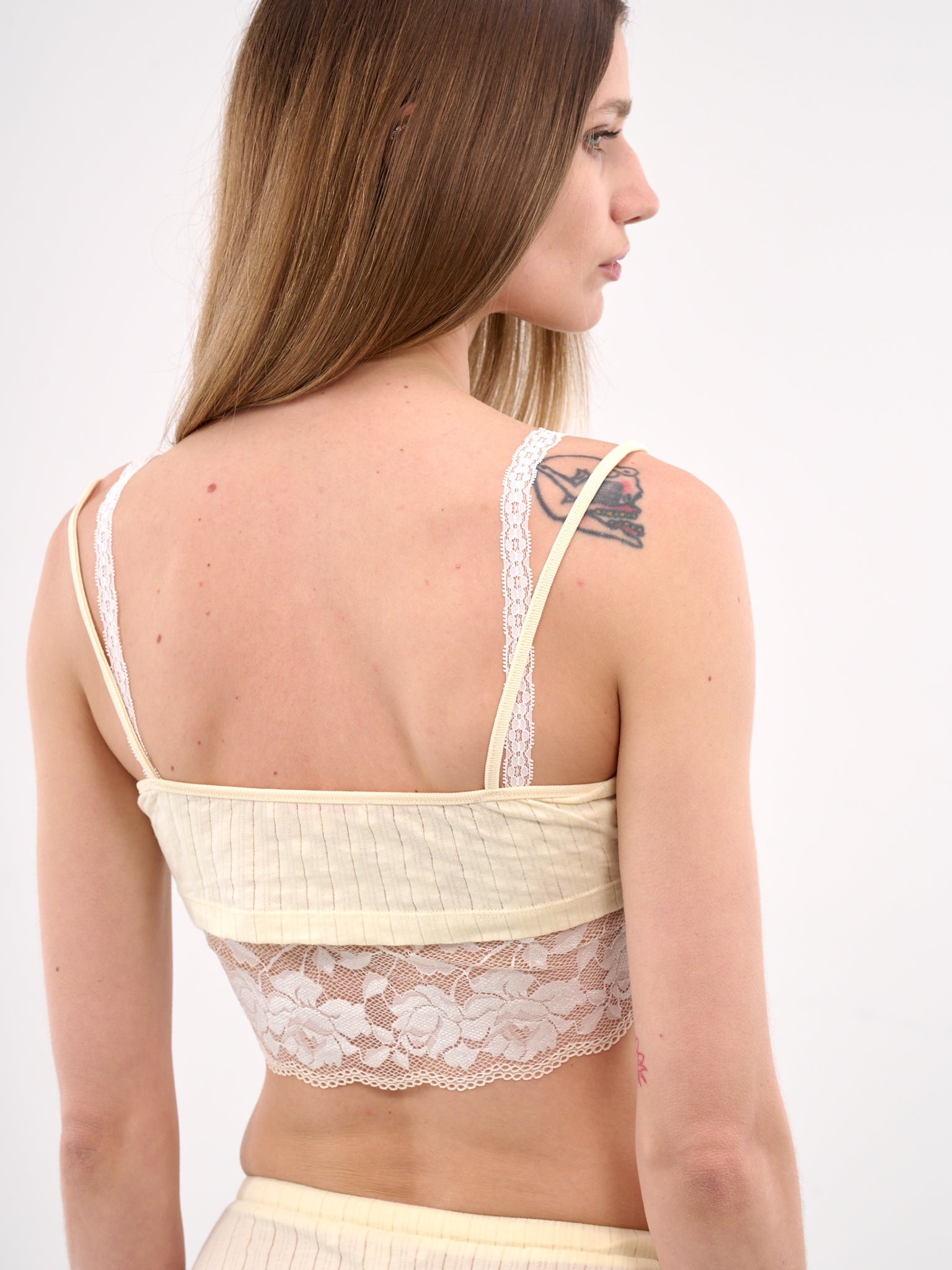 Layered Lace Bra (00T16YS-MUSTARD)