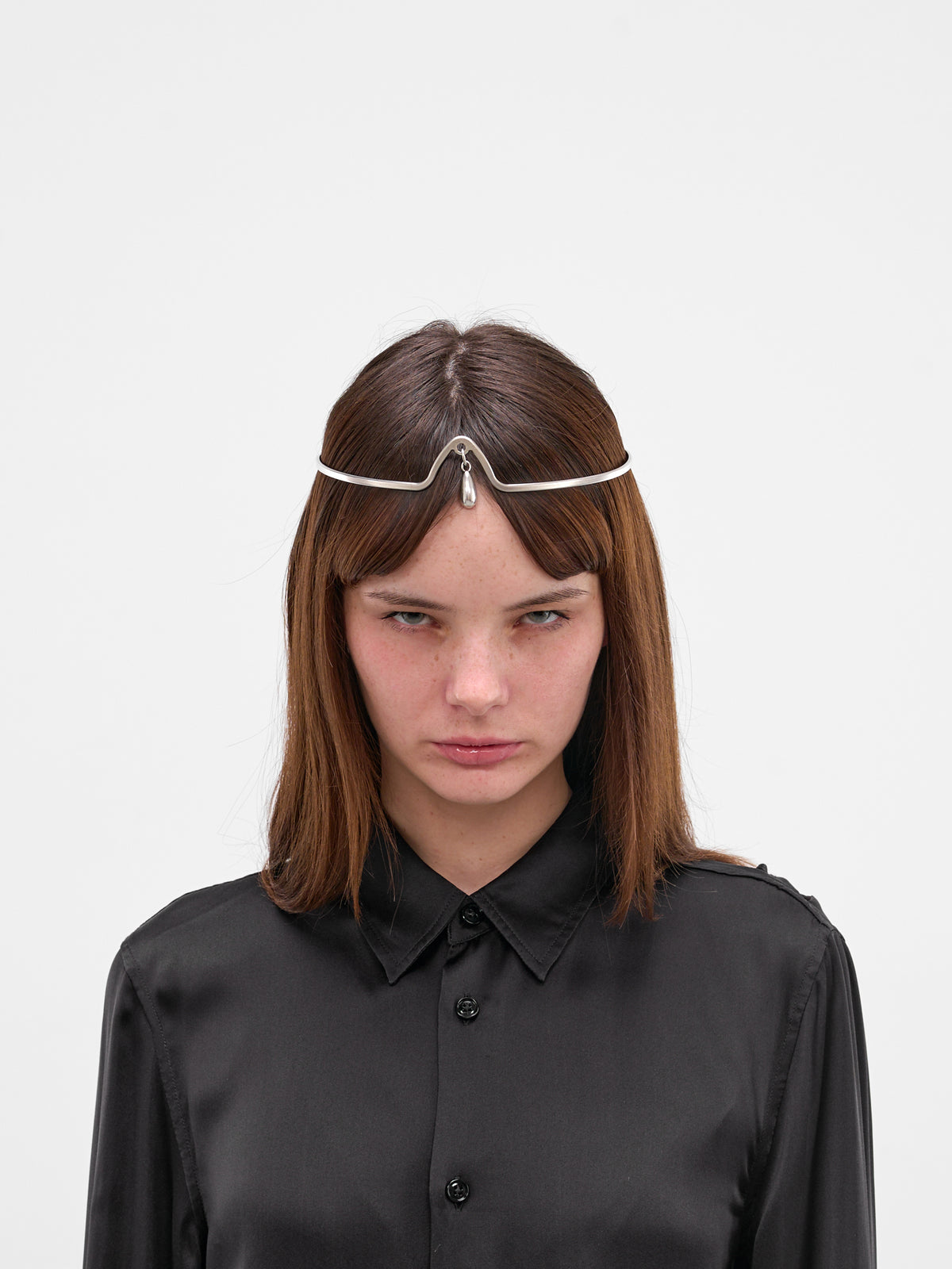 Kitta Antique Silver Drop Tiara (B0013015-JW021-ANTIQUE-SILVER)