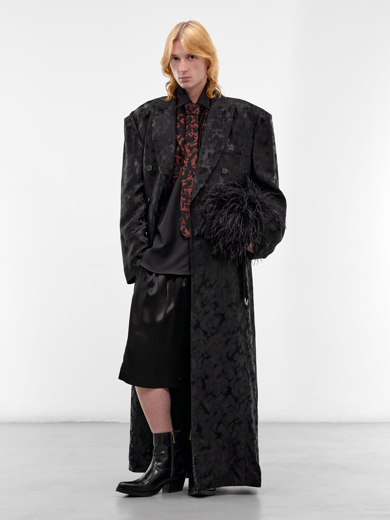 LOUIS GABRIEL NOUCHI Abstract Semi-Sheer Blazer | H.Lorenzo - styled