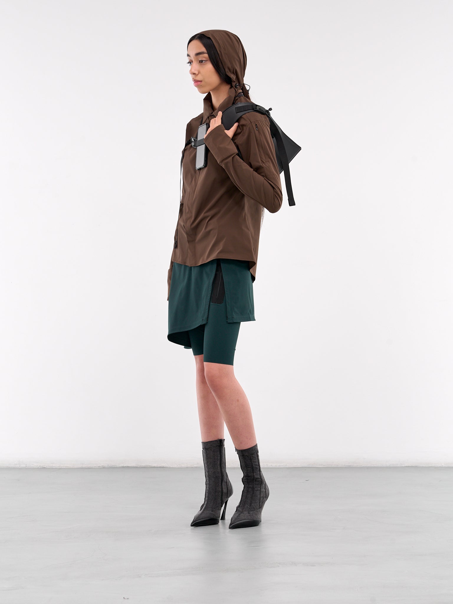 Hooded Shirt (02-18-BROWN)