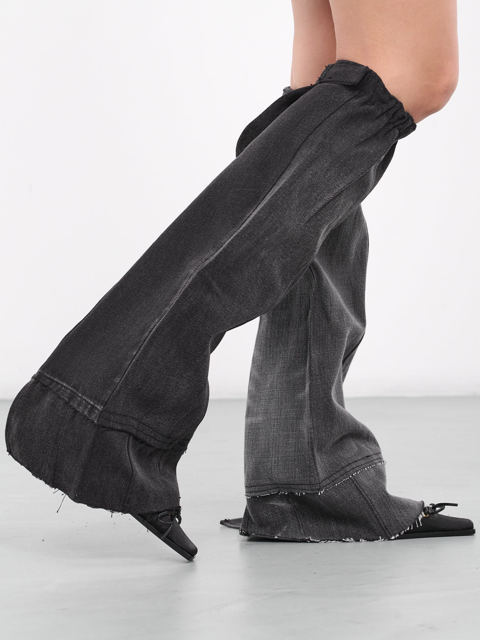 Denim Leg Warmers (02USBLACK)