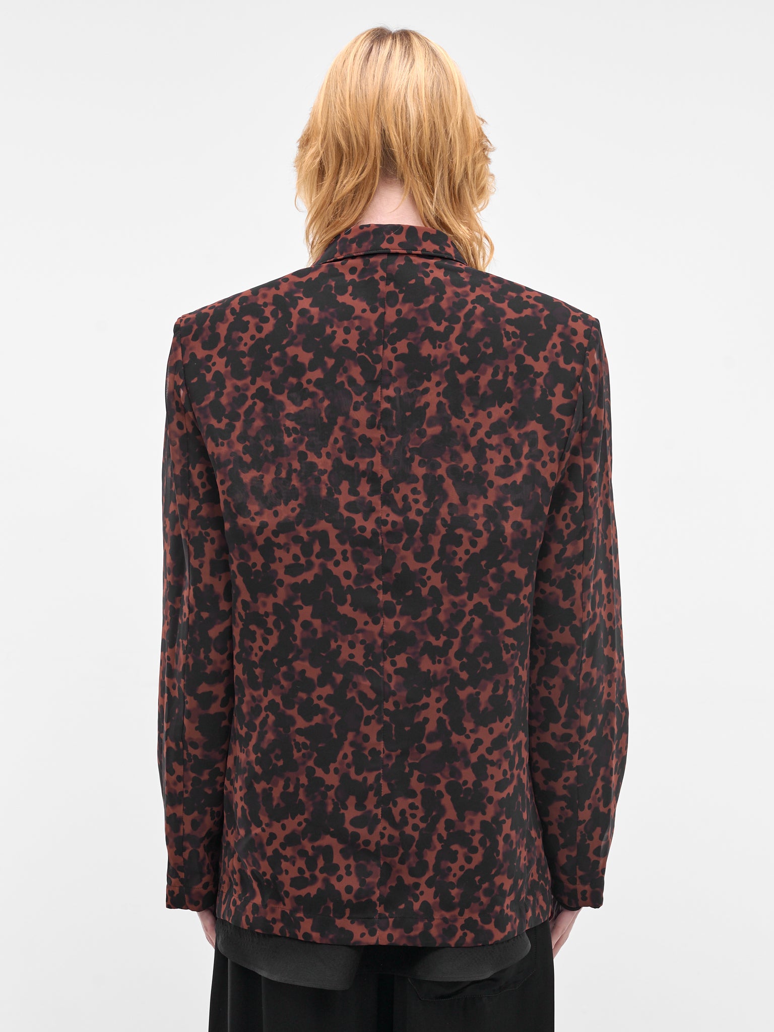 LOUIS GABRIEL NOUCHI Abstract Semi-Sheer Blazer | H.Lorenzo - back