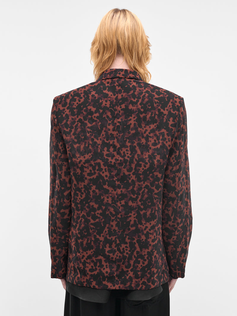 LOUIS GABRIEL NOUCHI Abstract Semi-Sheer Blazer | H.Lorenzo - back