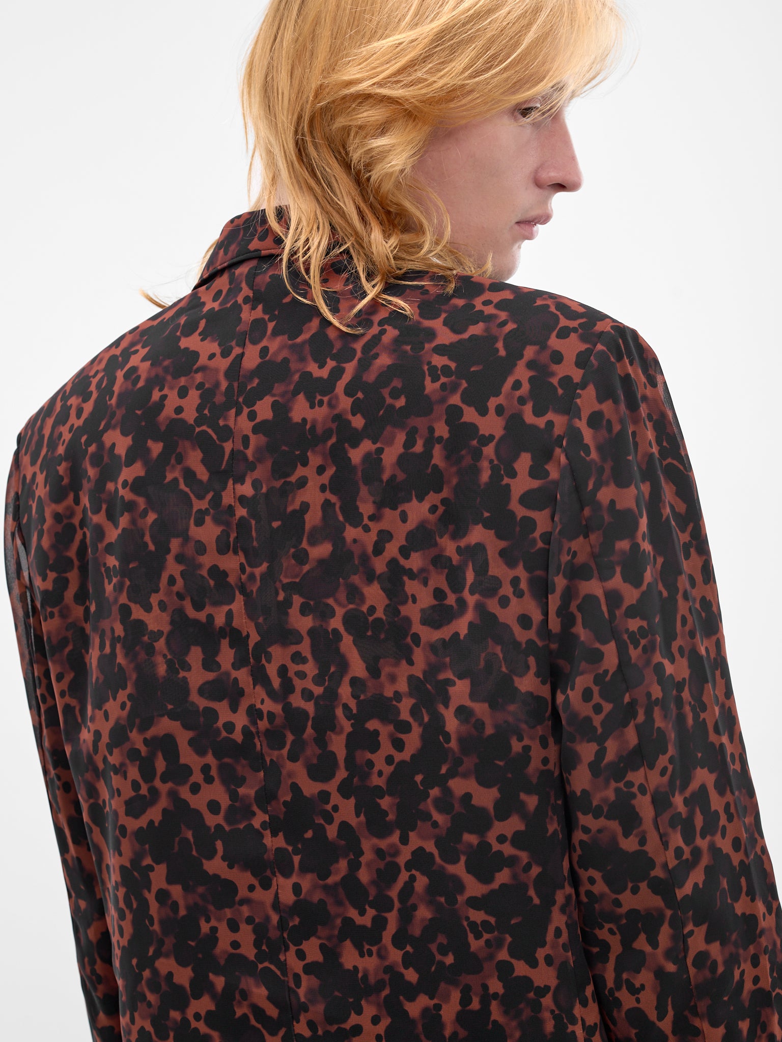 LOUIS GABRIEL NOUCHI Abstract Semi-Sheer Blazer | H.Lorenzo - detail 1