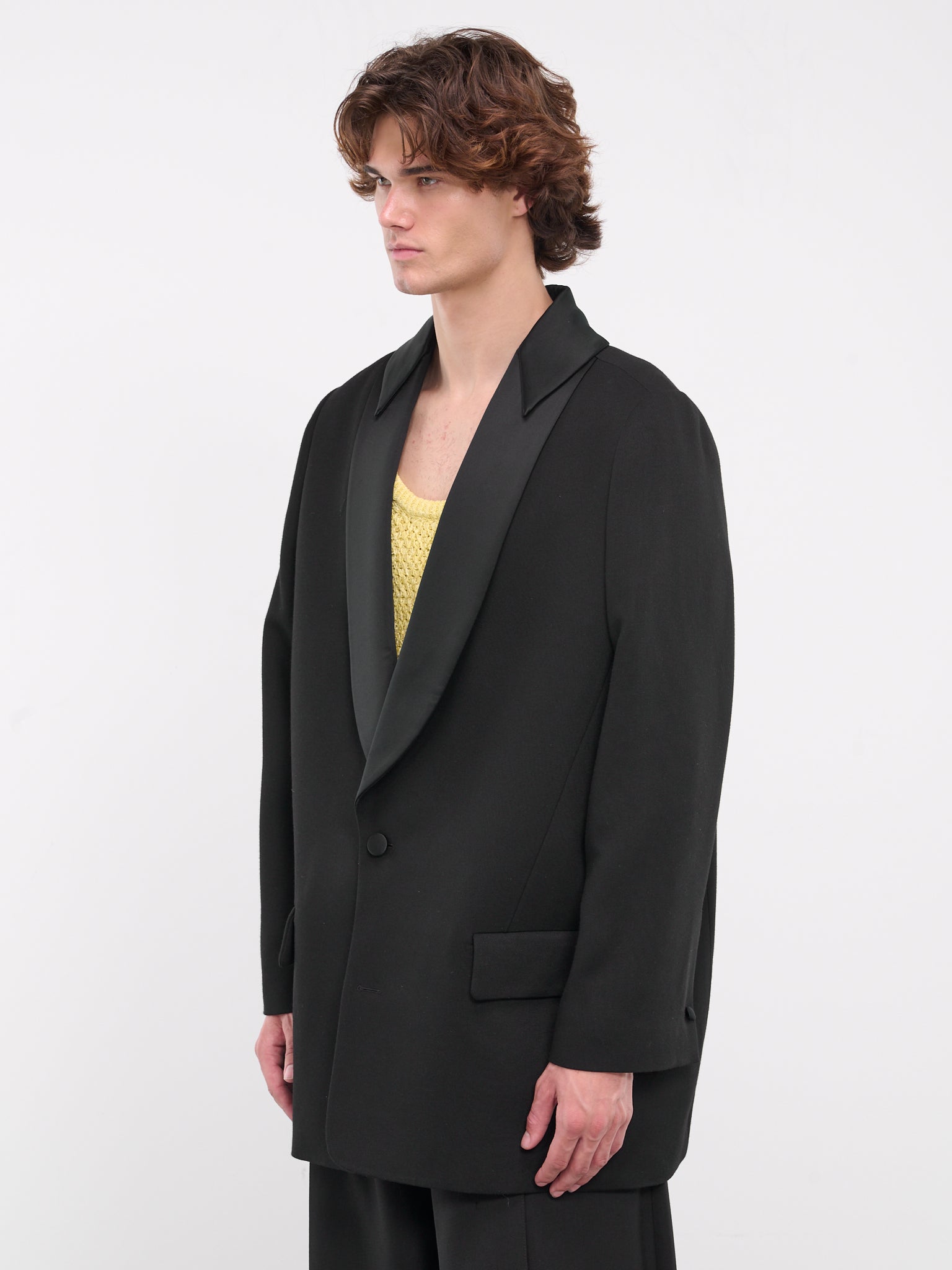 Oversized Tuxedo Jacket (0244-T434-BLACK-001)