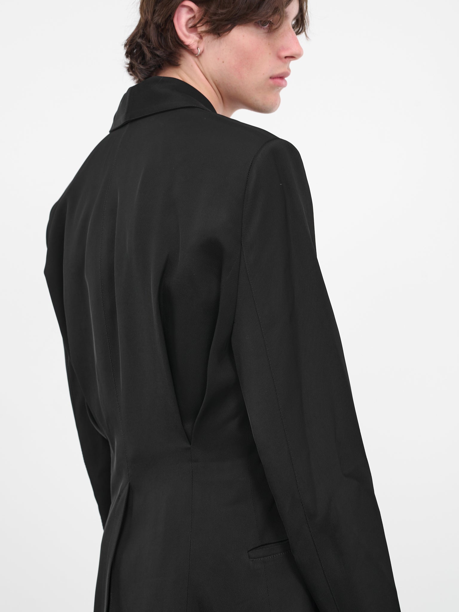Double-Breasted Jacket (0247-T722-BLACK)