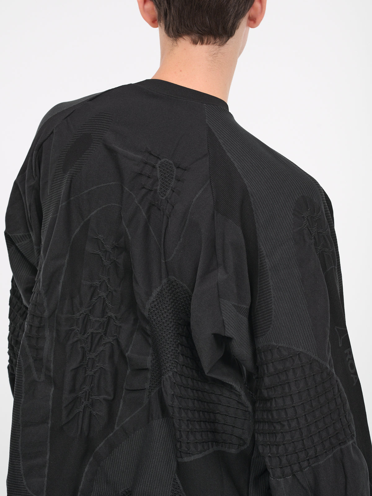 3D Knit Sweater (027OT05-GRY0008-GREY-BLACK)