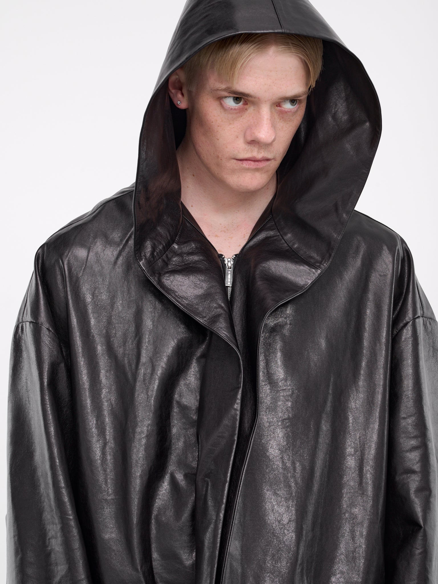Leather Coat (002-05-BLACK)