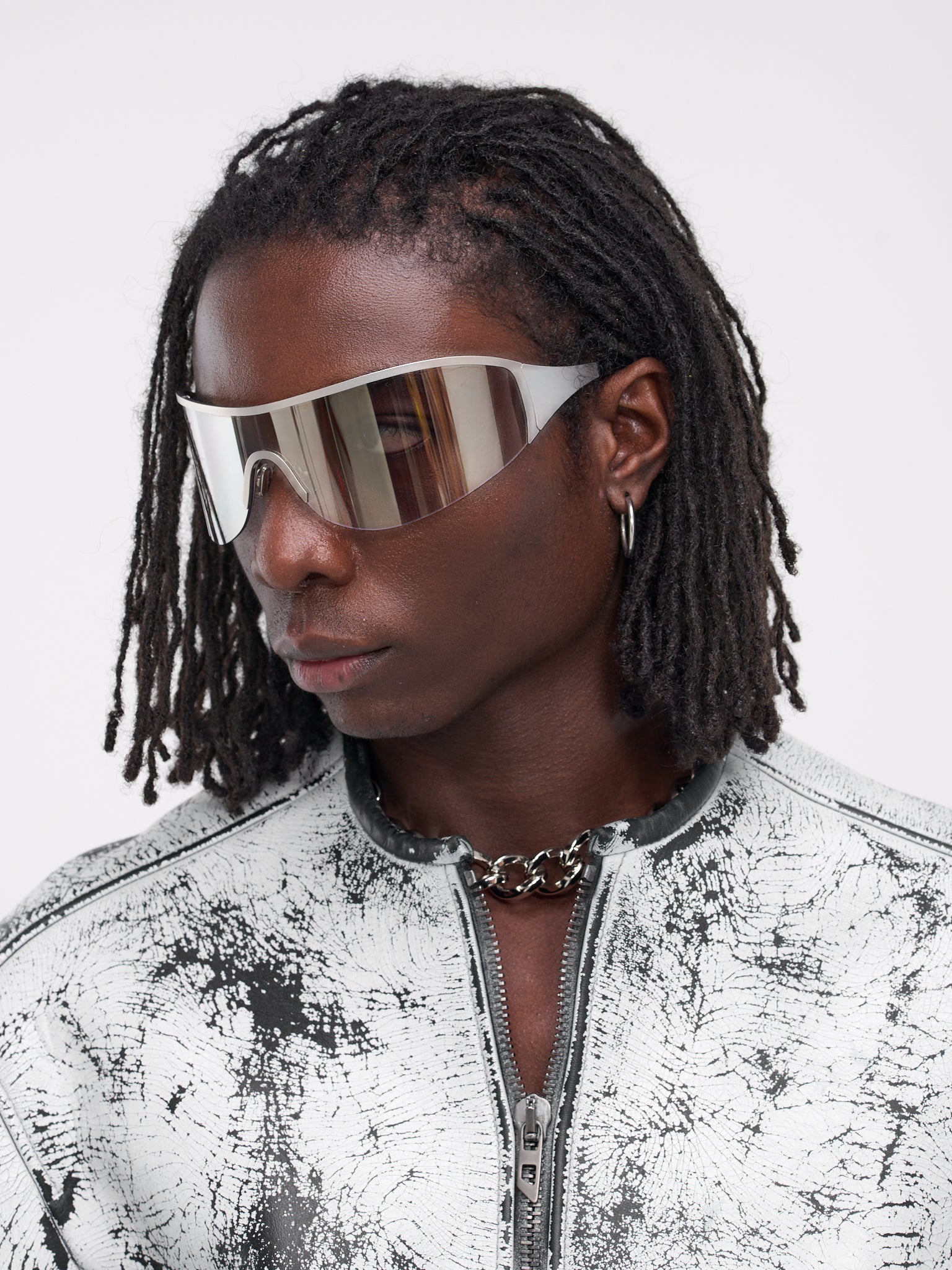 ACNE STUDIOS Metal Shield Sunglasses | H. Lorenzo