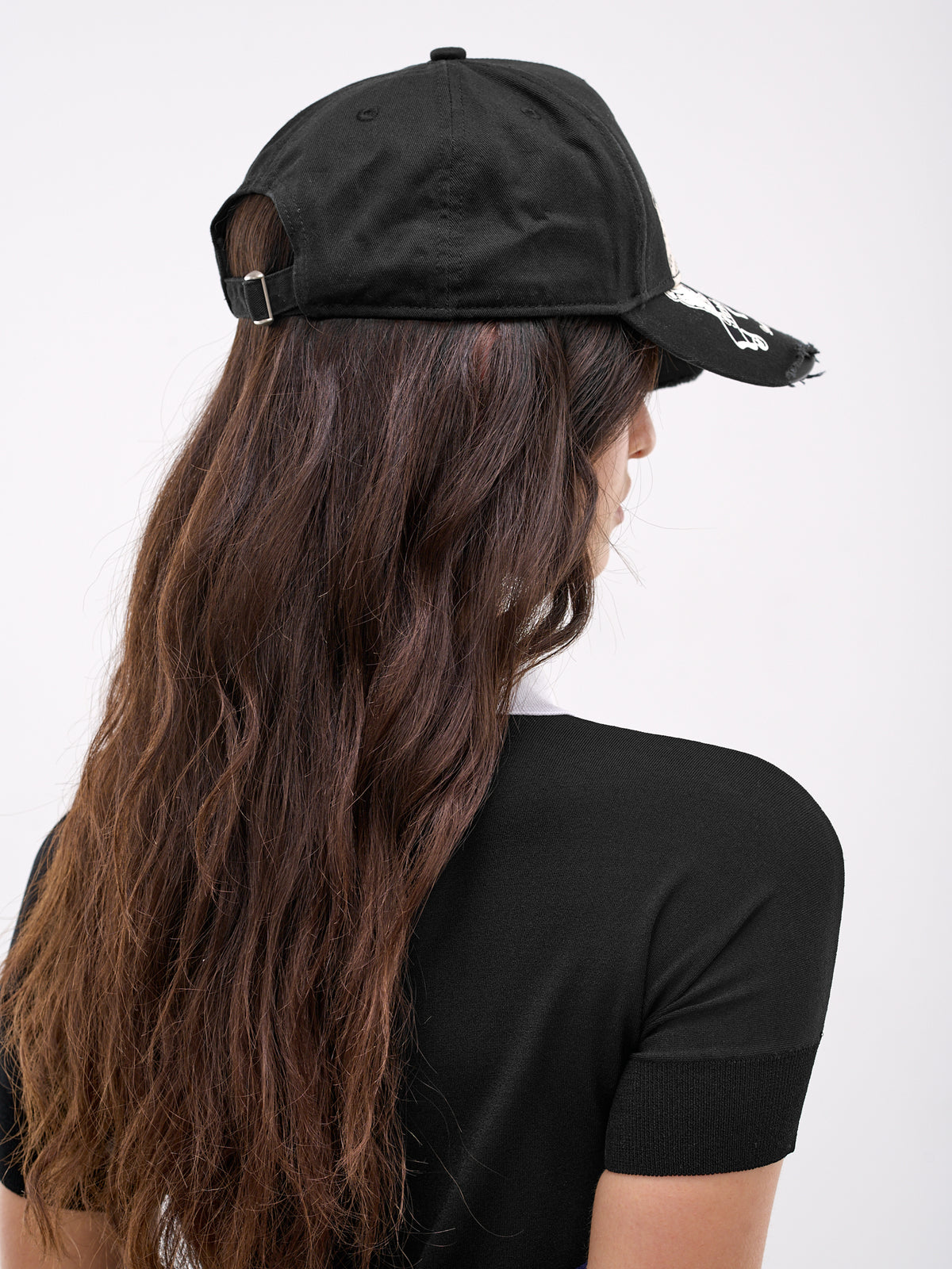 Black Crown Graphic Baseball Cap (VAQ11K600-BLACK)