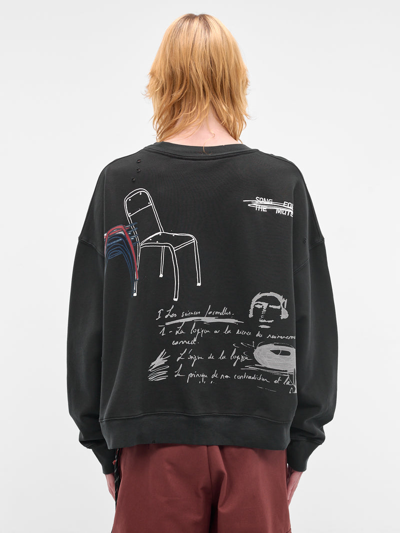 Black Peaking Kid Pullover Sweater (261-MJP029P5-BLACK)