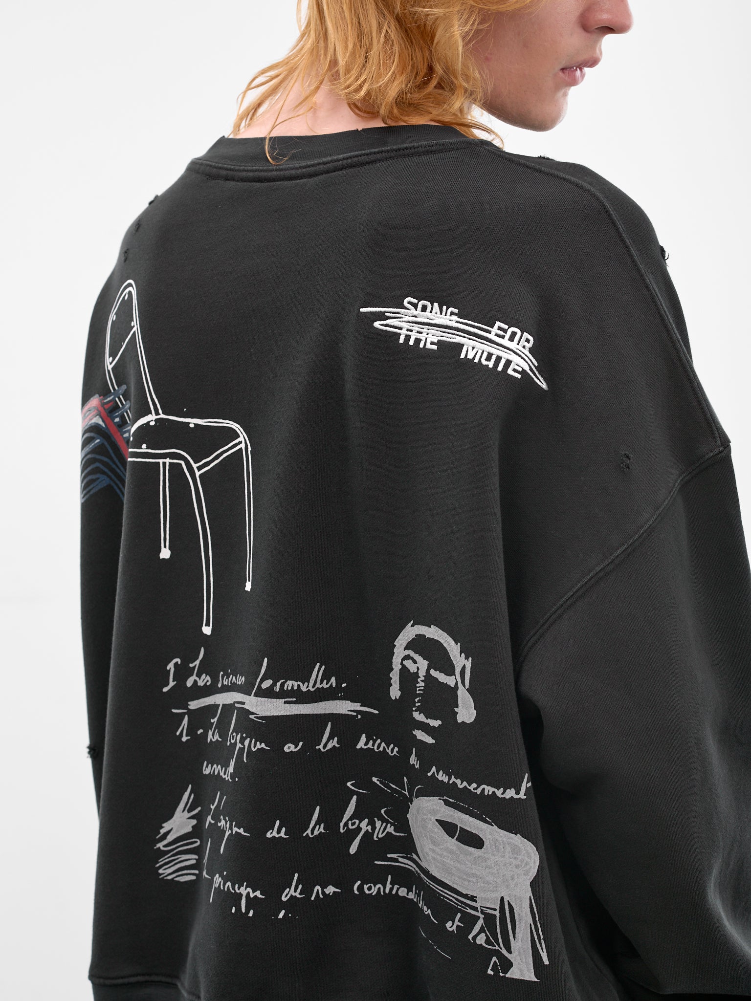 Black Peaking Kid Pullover Sweater (261-MJP029P5-BLACK)