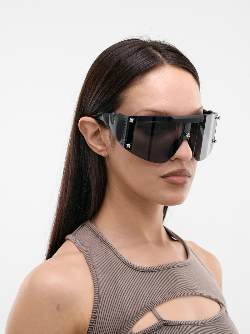 OTTOLINGER Black Knot Sunglasses | H.Lorenzo - styled