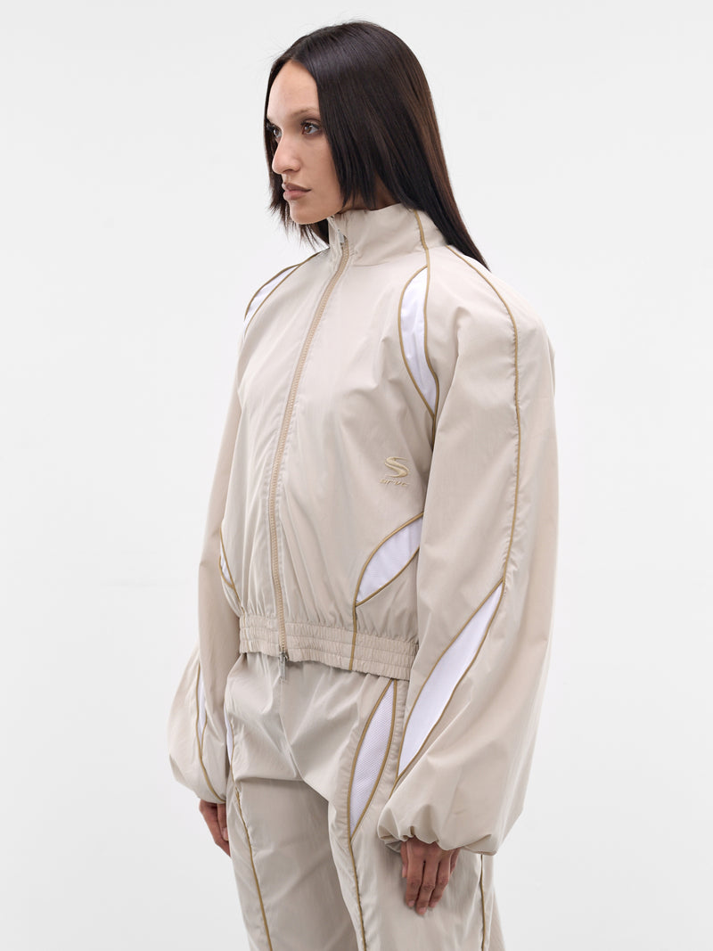 Stone Technical Slash Track Jacket (SS26OW02-W15-STONE
