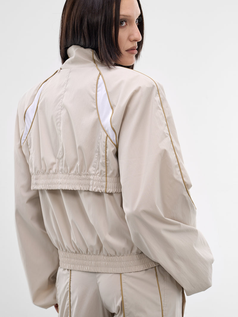 Stone Technical Slash Track Jacket (SS26OW02-W15-STONE