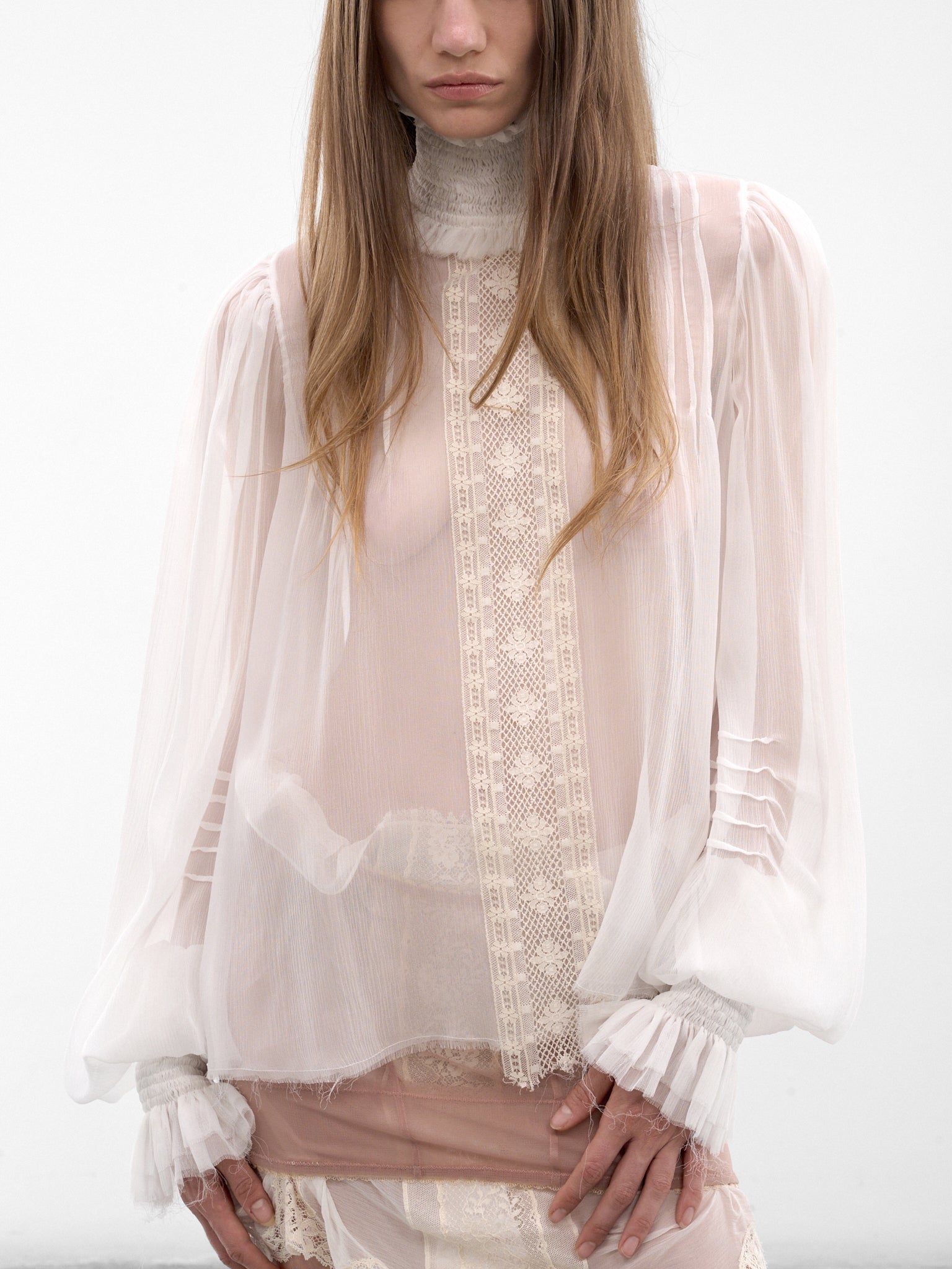 DILARA FINDIKOGLU Drama Of Exile White Blouse | H.Lorenzo - detail 1
