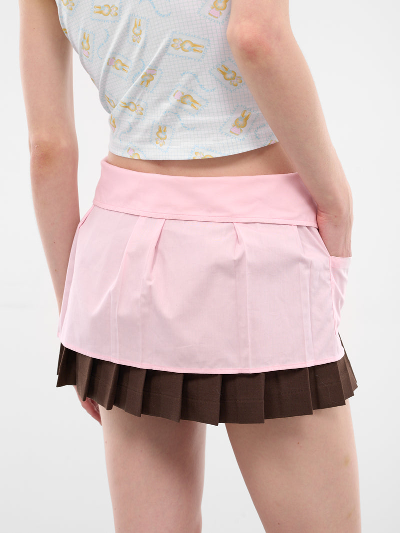 Pink Layered Collar Mini Skort (04-PINK)