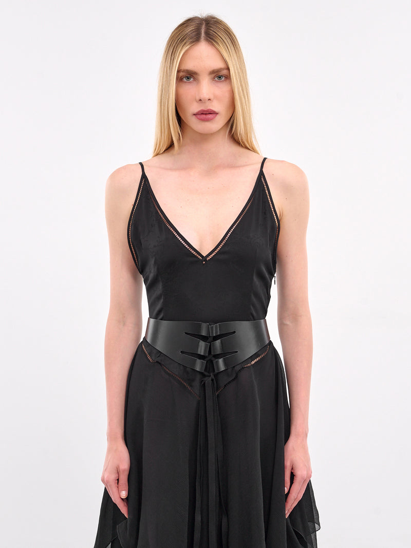 Faustine Bustier Belt (B0012954-LT167-BLACK)