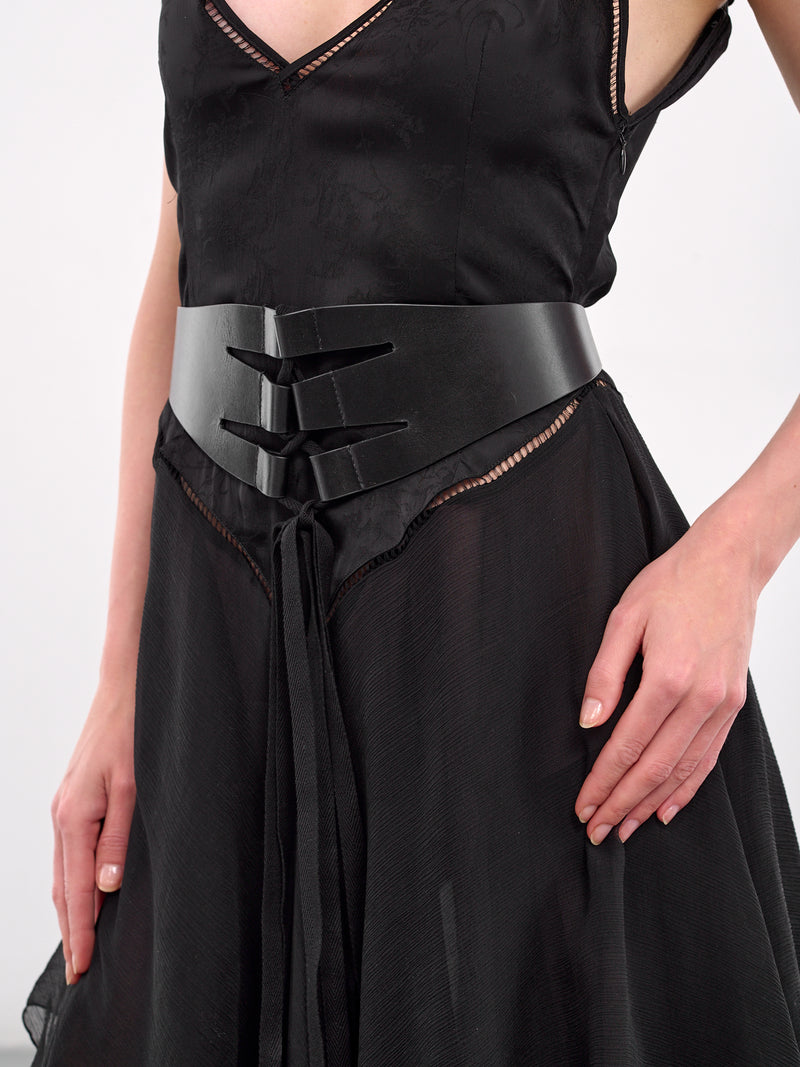 Faustine Bustier Belt (B0012954-LT167-BLACK)