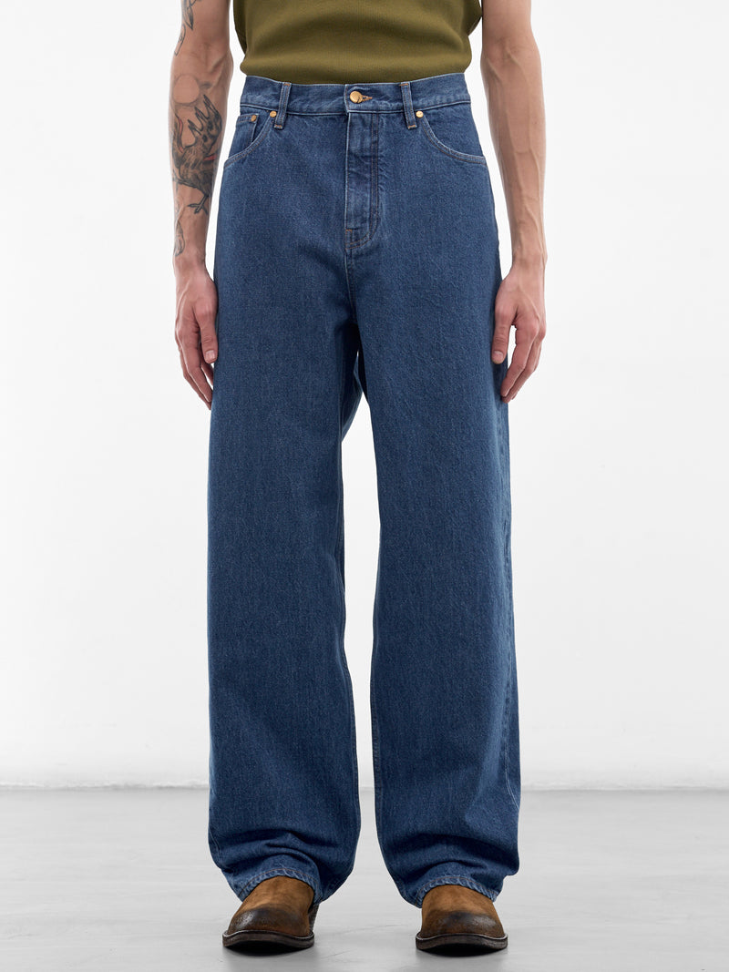 Blue Denim Wide Leg Jeans (J21KA0332-J45352-476-BLUE)