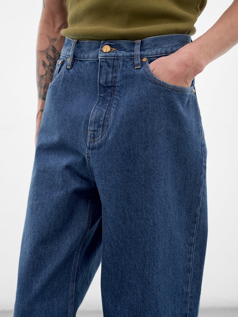 Blue Denim Wide Leg Jeans (J21KA0332-J45352-476-BLUE)