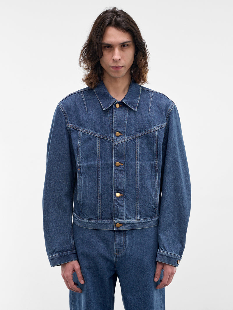 Blue Denim Trucker Jacket (J21SW0115-J45352-476-BLUE)