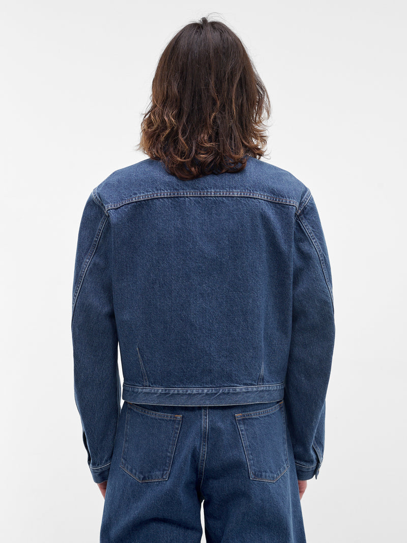 Blue Denim Trucker Jacket (J21SW0115-J45352-476-BLUE)