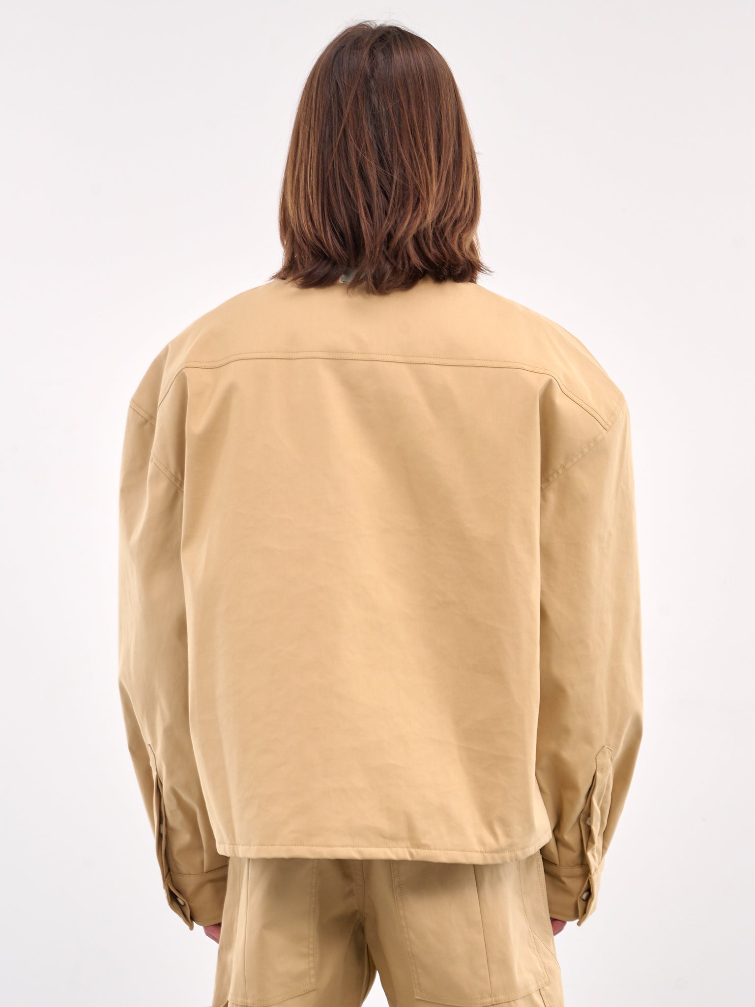 Padded Pocket Zip Jacket (B1MS257149-260-KHAKI)