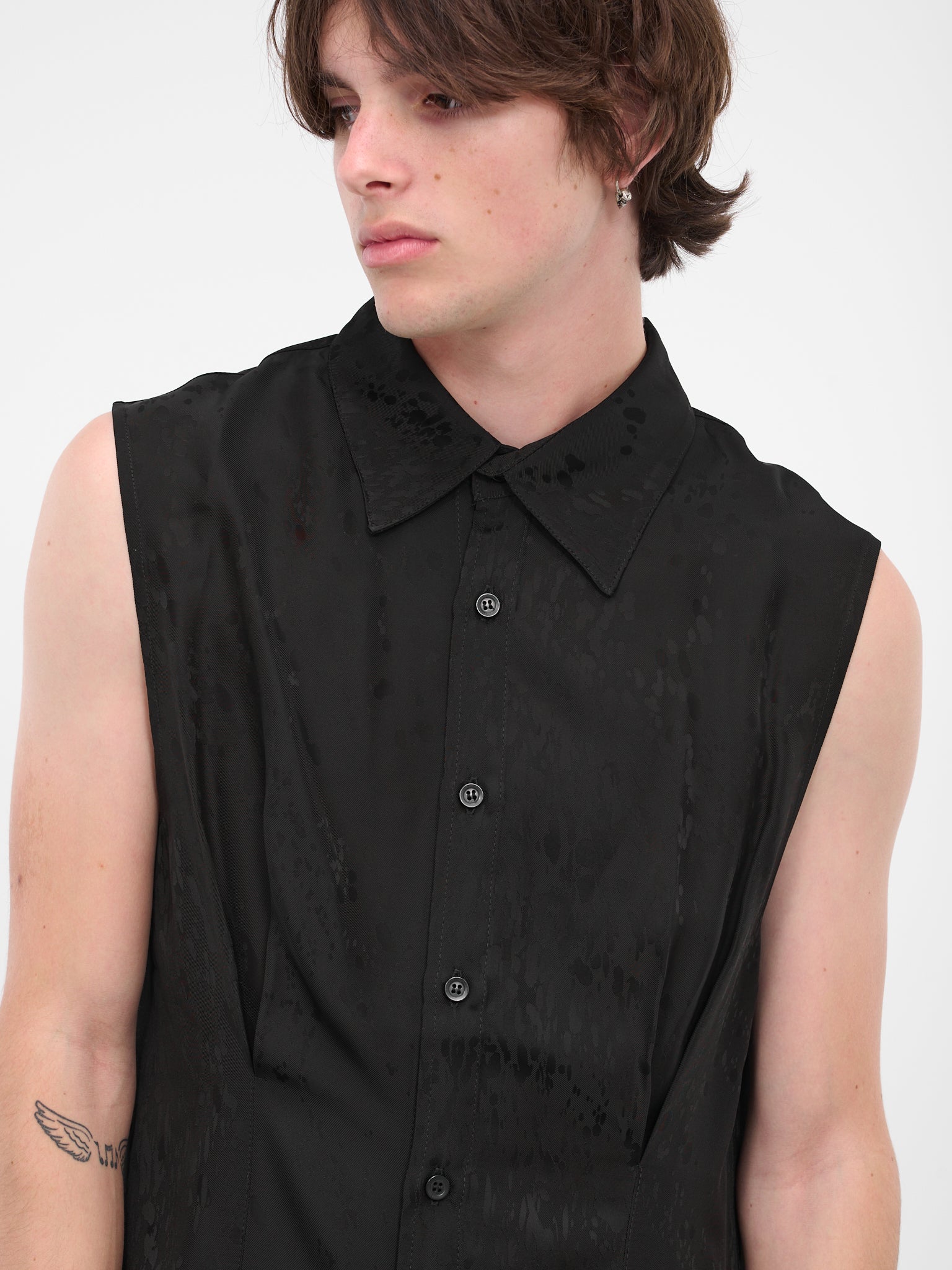 Sleeveless Shirt (0504-T714-BLACK)