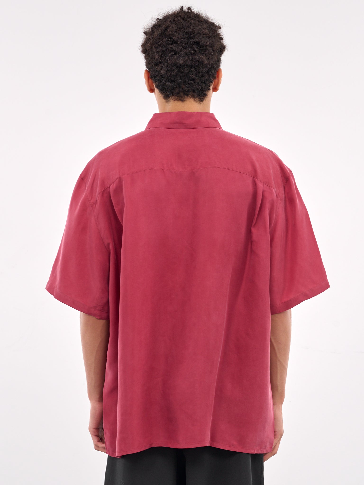Boxy Shirt (0510-T715-RED-BLACK)