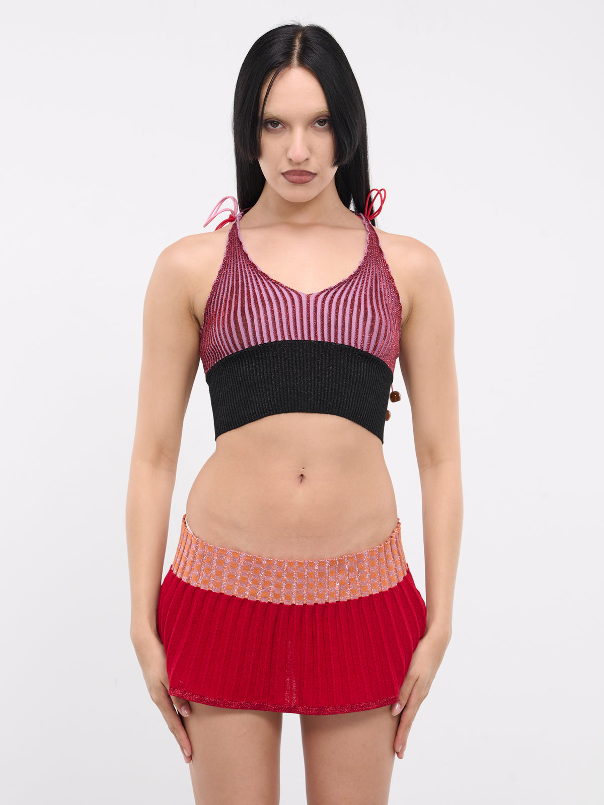 Star Relief Bralette (SS-X0024-107-01-RED-PINK)