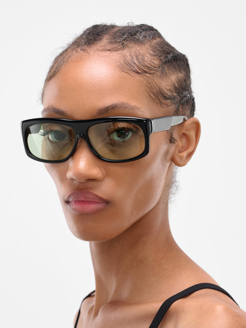 Black & Spearmint Paolo 68 Sunglasses (25018822-PAOLO-68-SPEARMINT)