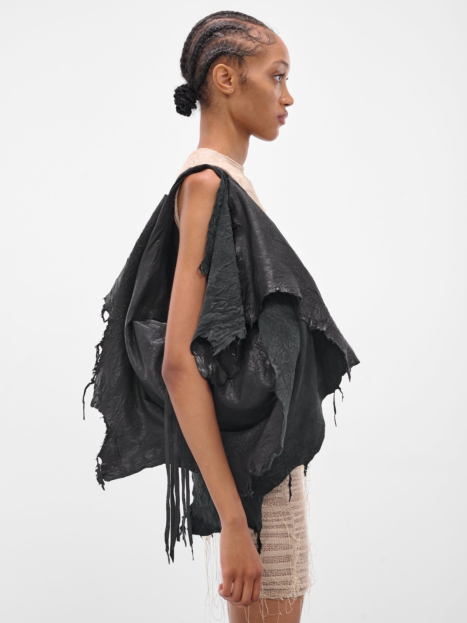 'Pitch Black' Lamb Leather Primal Bag (PRIMAL-BAG-PITCH-BLACK)