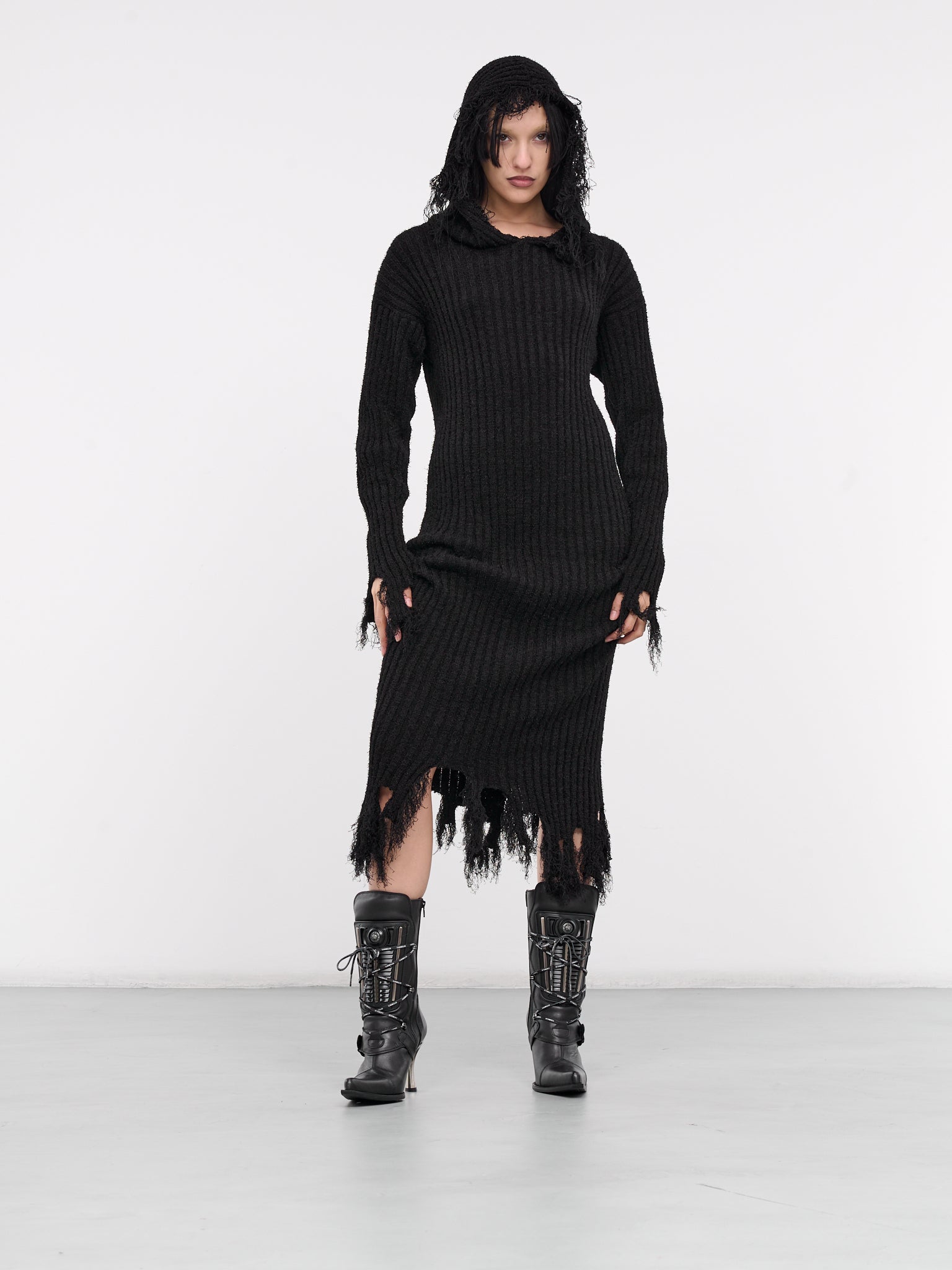Reaper Hooded Dress (070-BLACK)