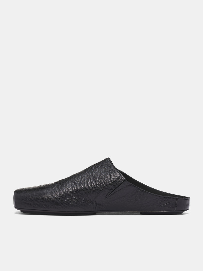 Black Frog Leather Ballet Slipper (US9592-UW900-BLACK-FROG)