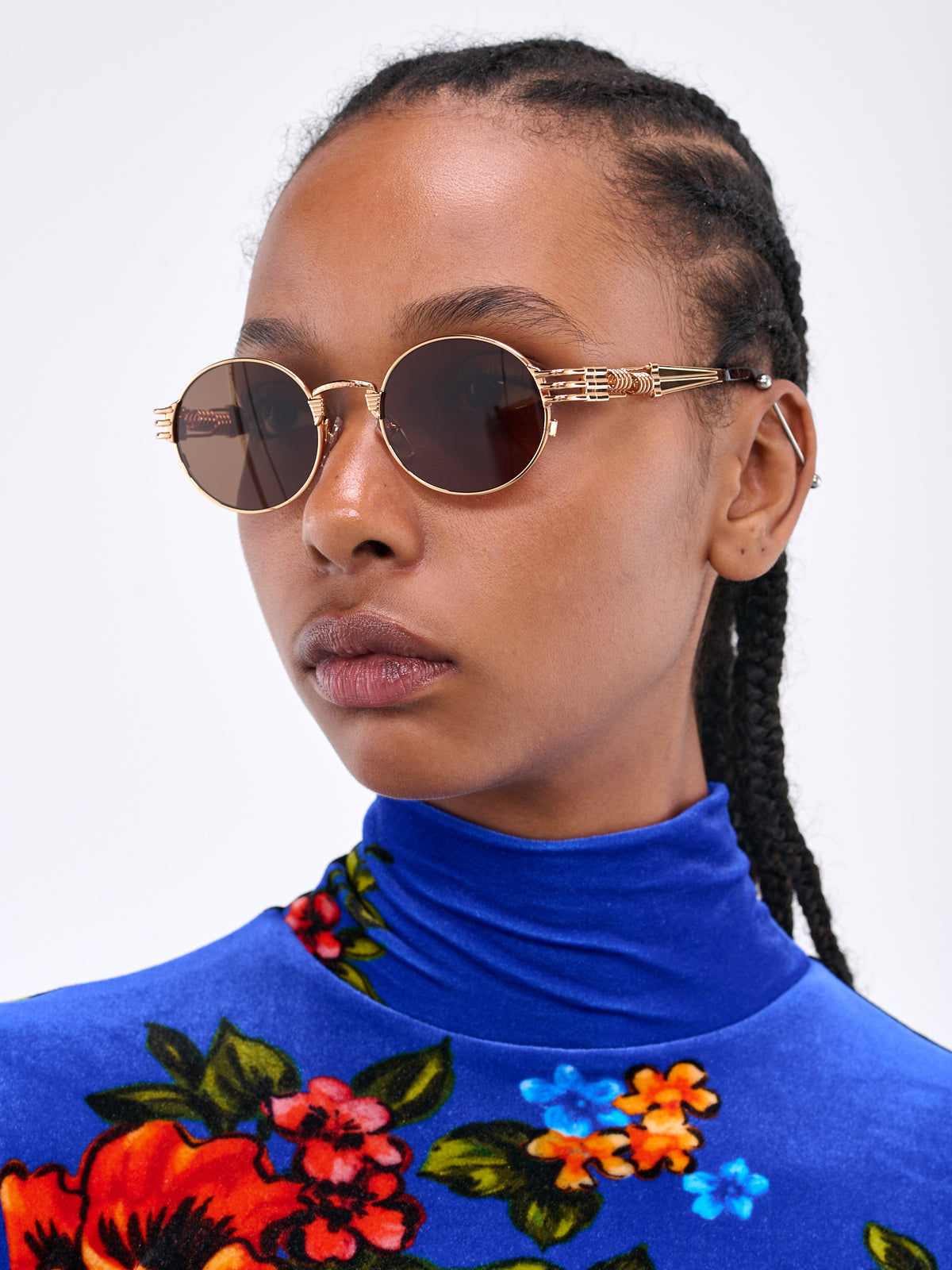 Rose Gold 56-6106 Sunglasses (LU004-X024-21-PINK)
