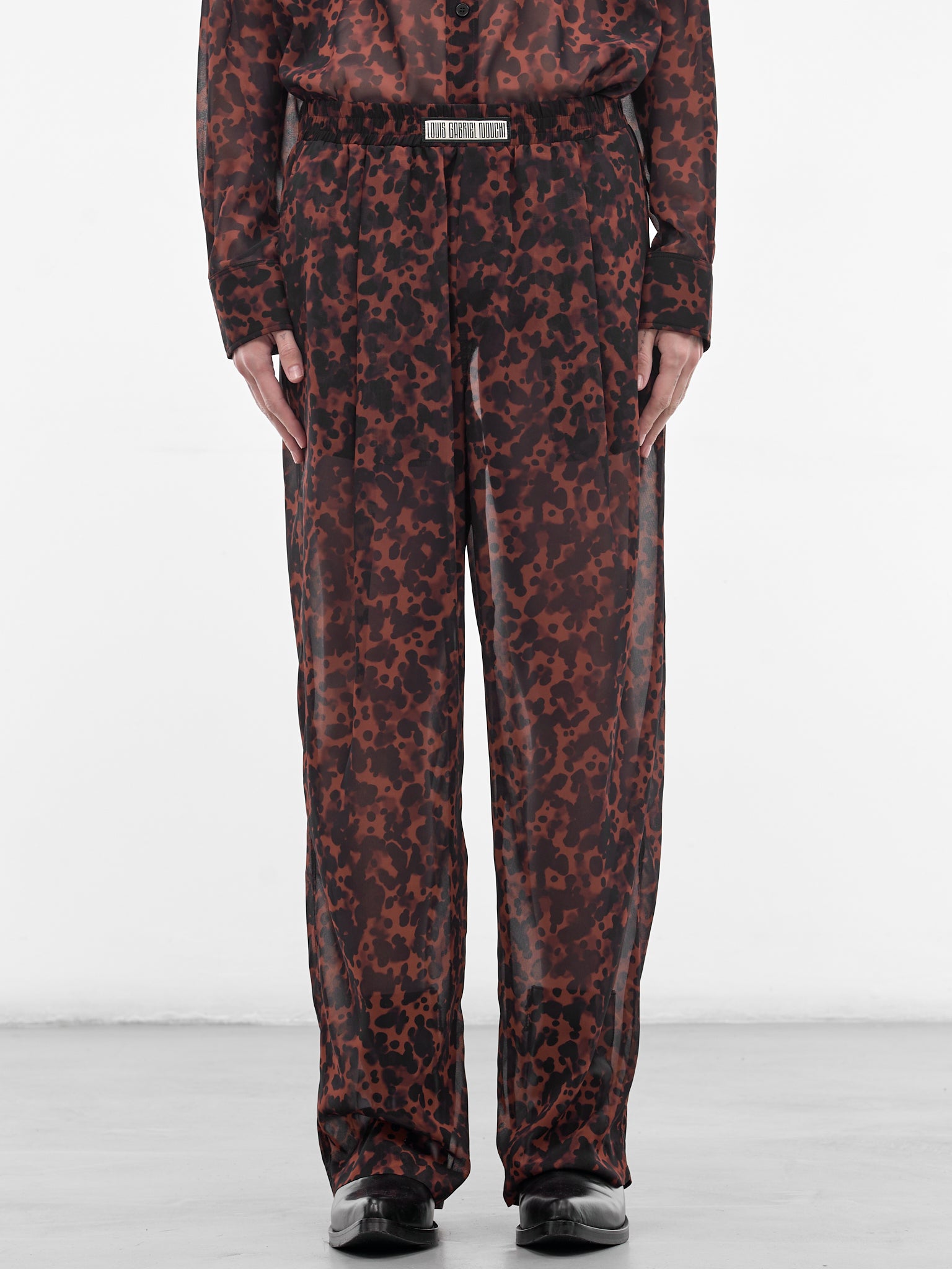LOUIS GABRIEL NOUCHI Semi-Sheer Joggers | H.Lorenzo - front